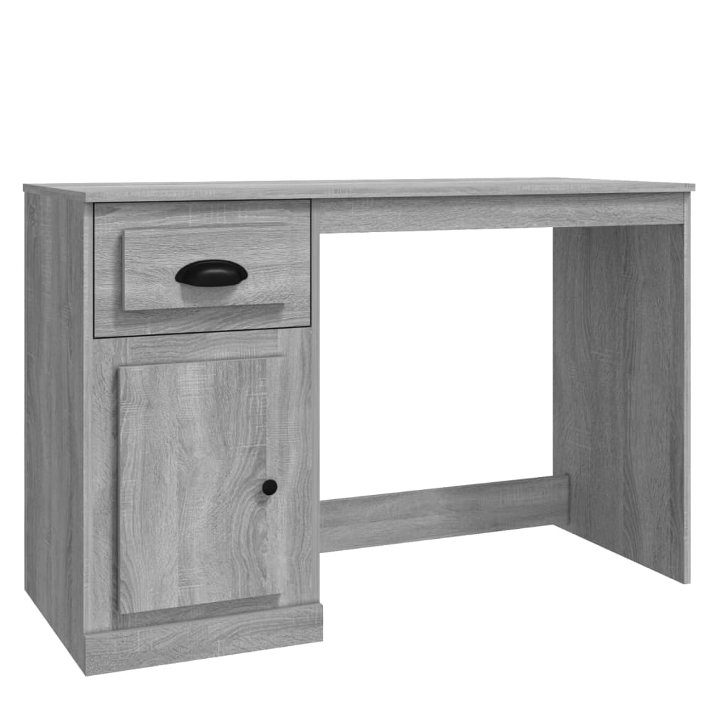 Secretária - escrivaninha de computador c/ gaveta 115x50x75 derivados madeira cinza sonoma
