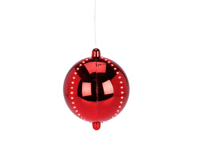 Bola de natal led well home com 4 luzes de corda