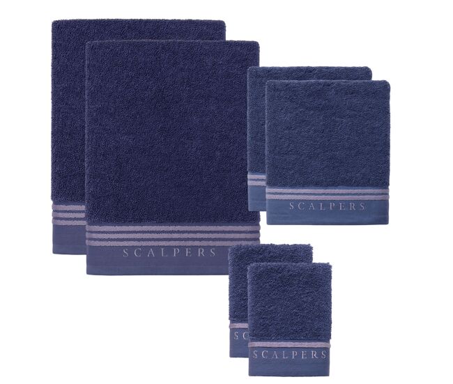 Conjunto de 6 toalhas de banho 450gsm em algodão scalpers home