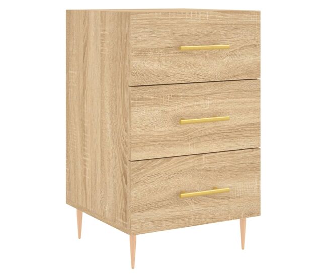 Mesa de cabeceira - mesinha de cabeceira 40x40x66 cm derivados madeira carvalho sonoma