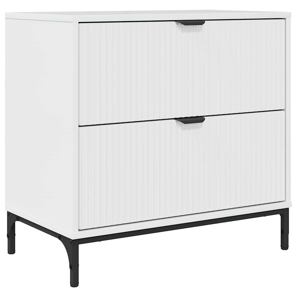 Mesa de cabeceira - mesinha de cabeceira com gaveta branco brilhante 63.5 x 36 x 61 cm