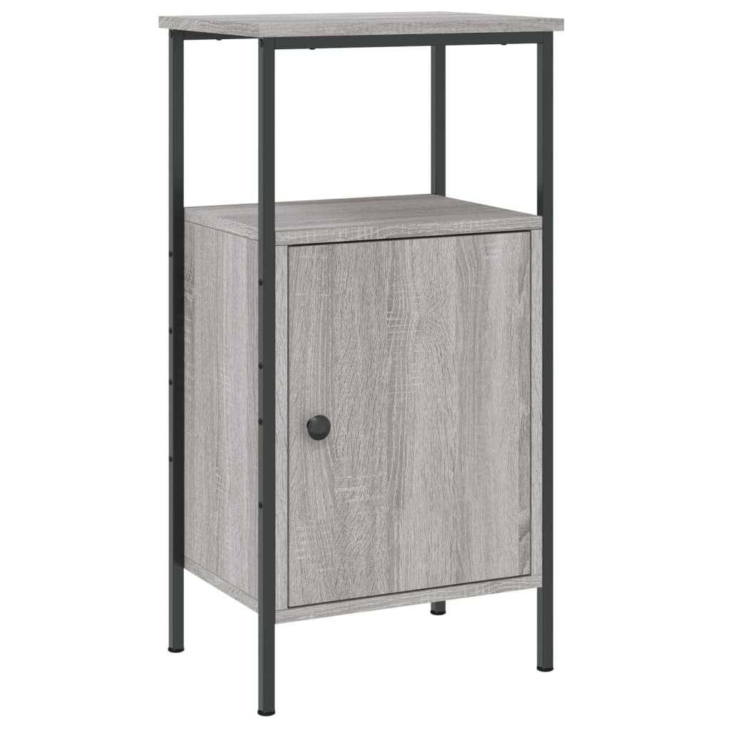Mesa de cabeceira - mesinha de cabeceira 41x31x80 cm derivados de madeira cinzento sonoma