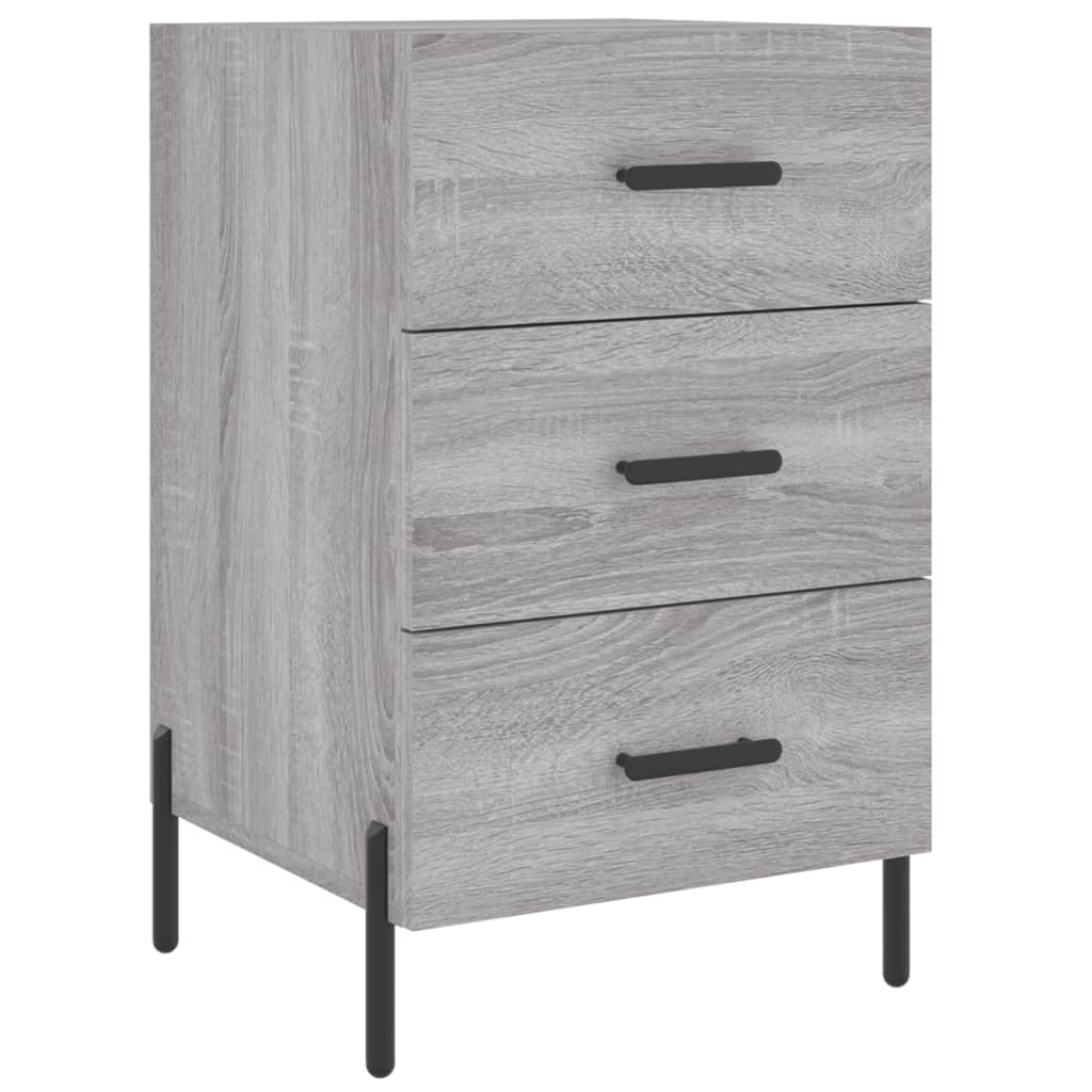 Mesa de cabeceira - mesinha de cabeceira 40x40x66 cm derivados madeira cinzento sonoma
