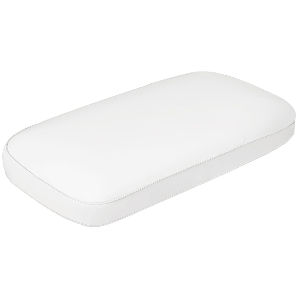 Homcom almofada viscoelástica com espuma viscoelástica almofada com desenho ergonómico capa removível e lavável para dormir de lado e de costas