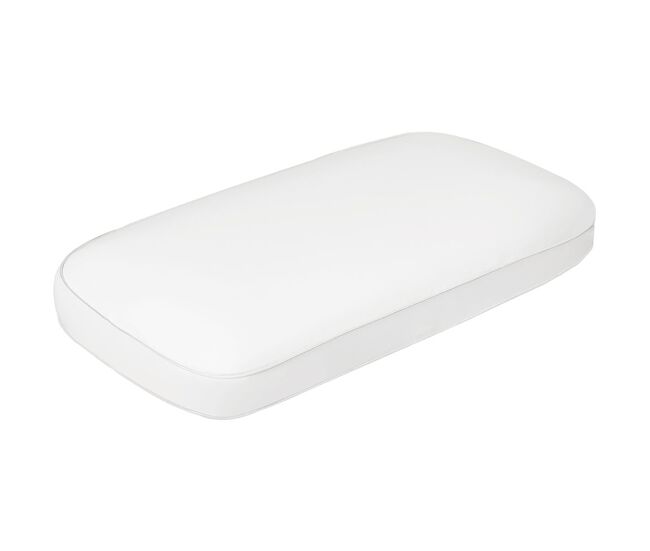 Homcom almofada viscoelástica com espuma viscoelástica almofada com desenho ergonómico capa removível e lavável para dormir de lado e de costas
