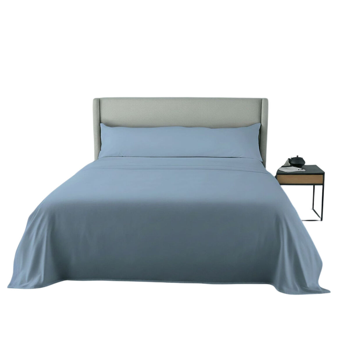 Jogo de lençóis de microfibra extrasuave bleu 180cm fusion home