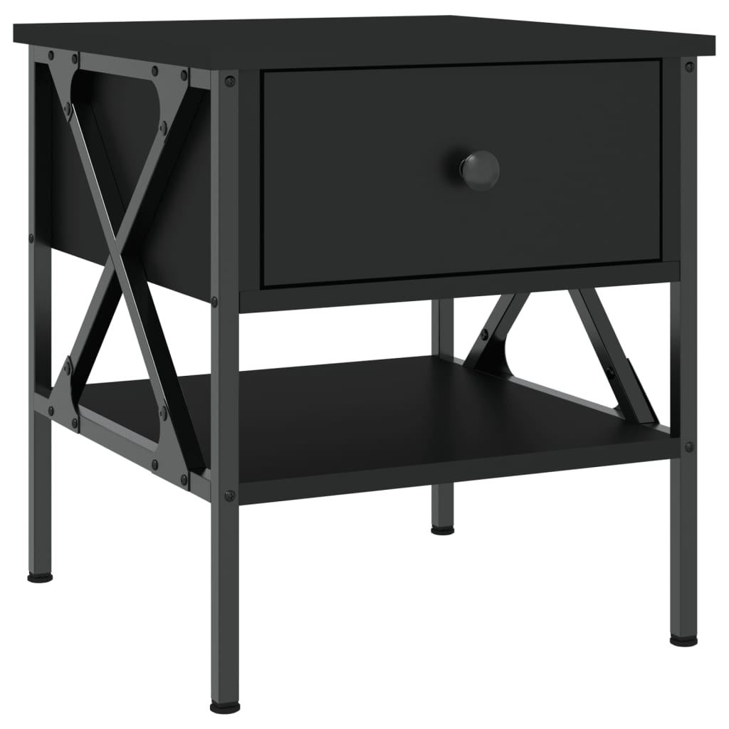 Mesa de cabeceira - mesinha de cabeceira 40x42x45 derivados de madeira preto