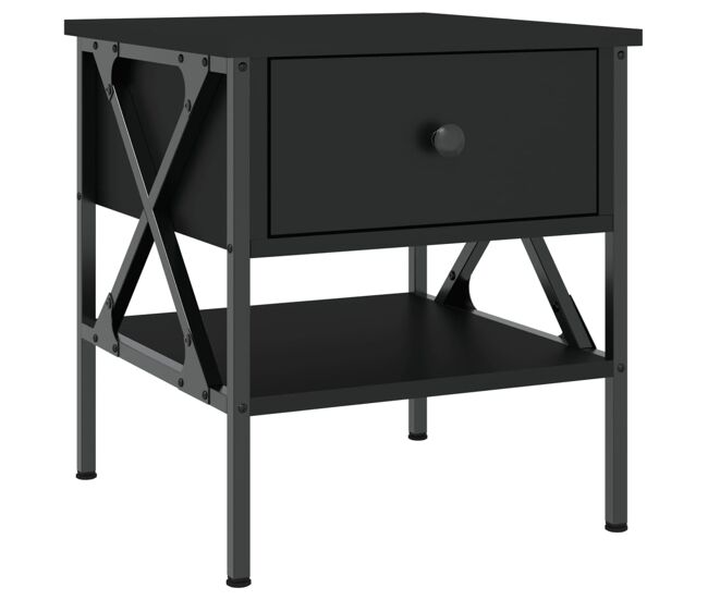 Mesa de cabeceira - mesinha de cabeceira 40x42x45 derivados de madeira preto