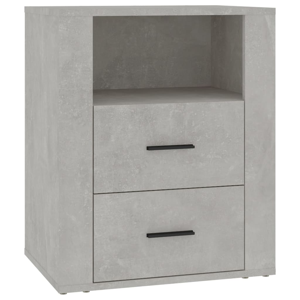 Mesa de cabeceira - mesinha de cabeceira 50x36x60 cm derivados madeira cinza cimento