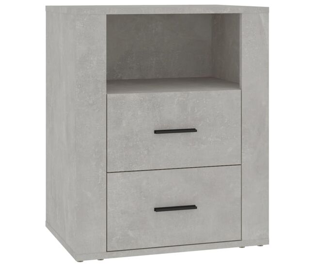 Mesa de cabeceira - mesinha de cabeceira 50x36x60 cm derivados madeira cinza cimento