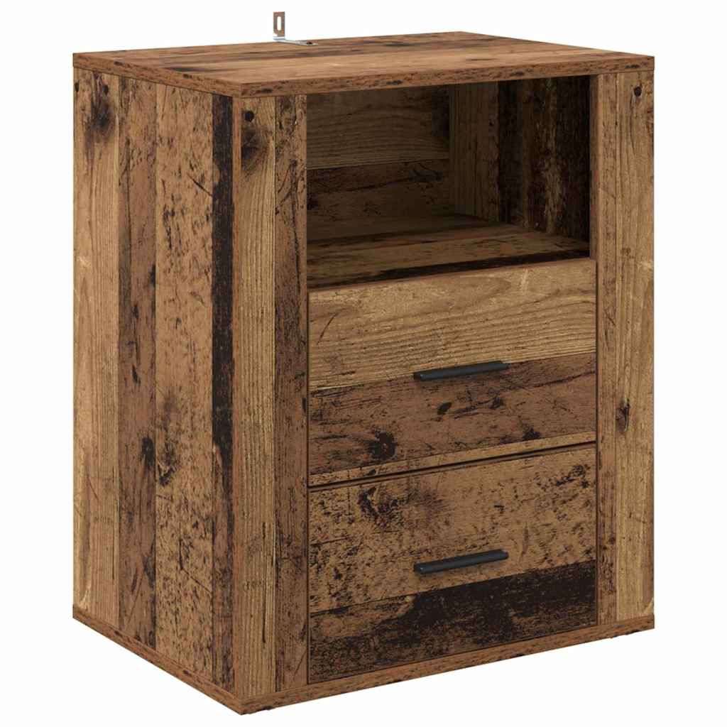 Mesa de cabeceira - mesinha de cabeceira com gaveta madeira antiga 50 x 36 x 60 cm