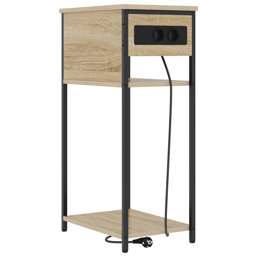 Mesa de cabeceira - mesinha de cabeceira carvalho sonoma 41 x 28 x 76 cm