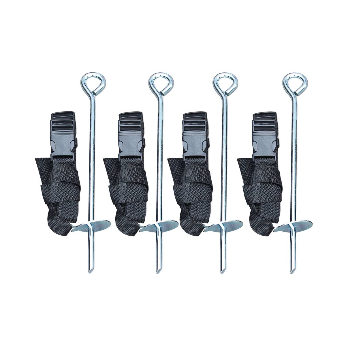 Kit de fixação para trampolins, polaris, preto