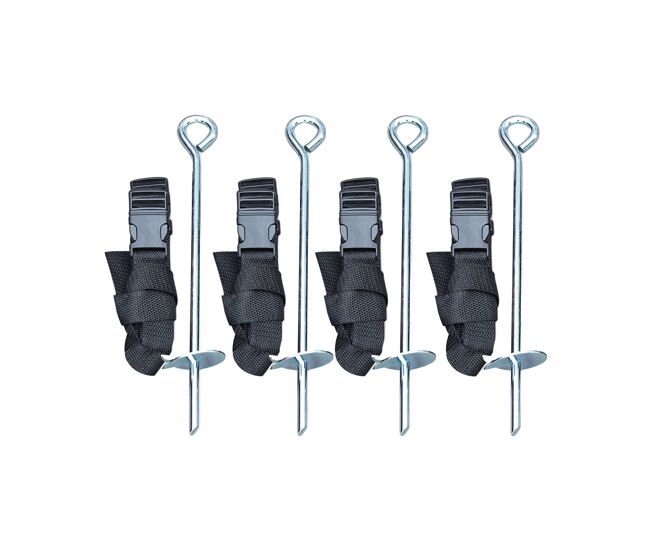 Kit de fixação para trampolins, polaris, preto