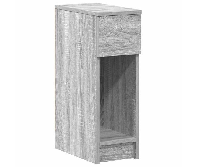 Mesa de cabeceira - mesinha de cabeceira com gaveta 20x36x60 cm cinzento sonoma