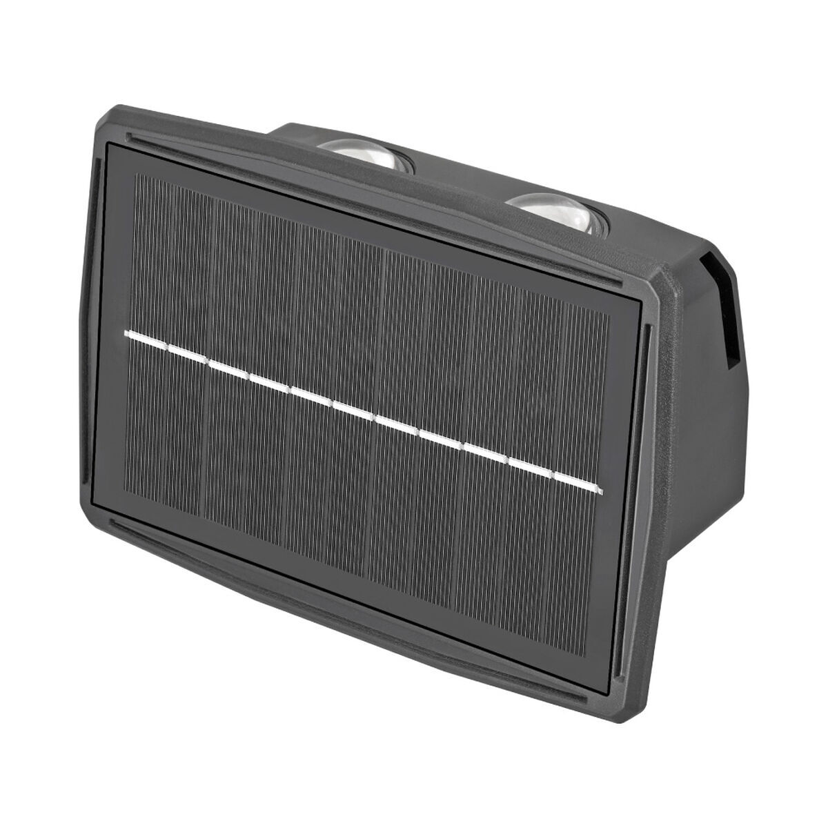 Luz de parede edm 31826 policarbonato abs 4 w 200 lm led solar (3000 k)