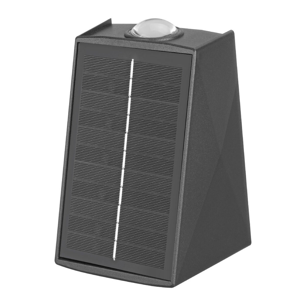 Luz de parede edm 31822 policarbonato abs 2 w 100 lm led solar (3000 k)