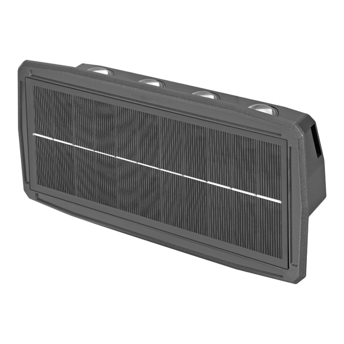 Luz de parede edm 31828 policarbonato abs 8 w 400 lm led solar (3000 k)