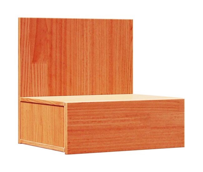 Mesa de cabeceira - mesinha de cabeceira com gaveta castanho-mel 42 x 32.5 x 40 cm
