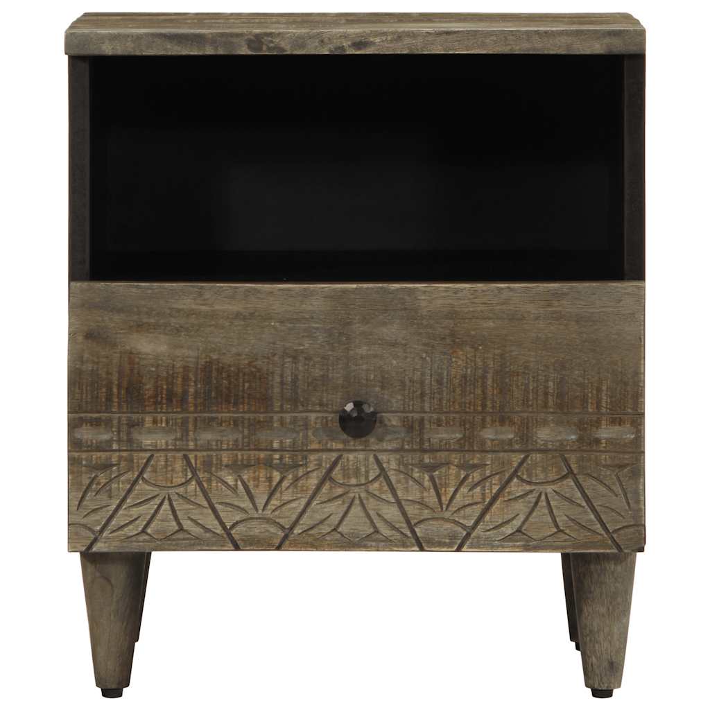 Mesa de cabeceira - mesinha de cabeceira cinzento claro 40x33x46 cm