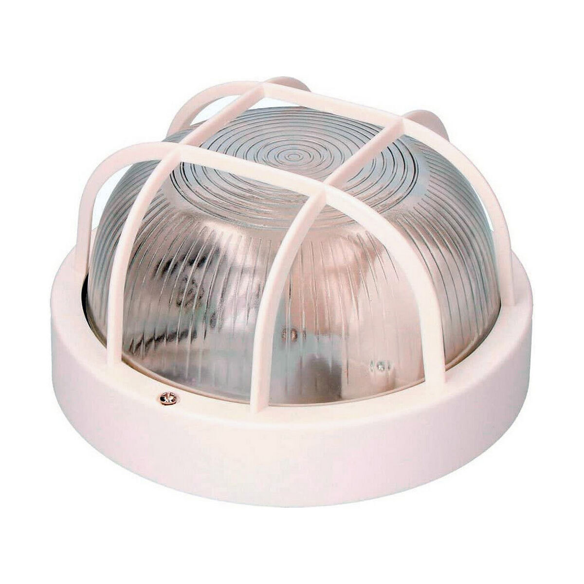 Luz de parede edm 34352 tarragona branco cristal plástico 40 w e27