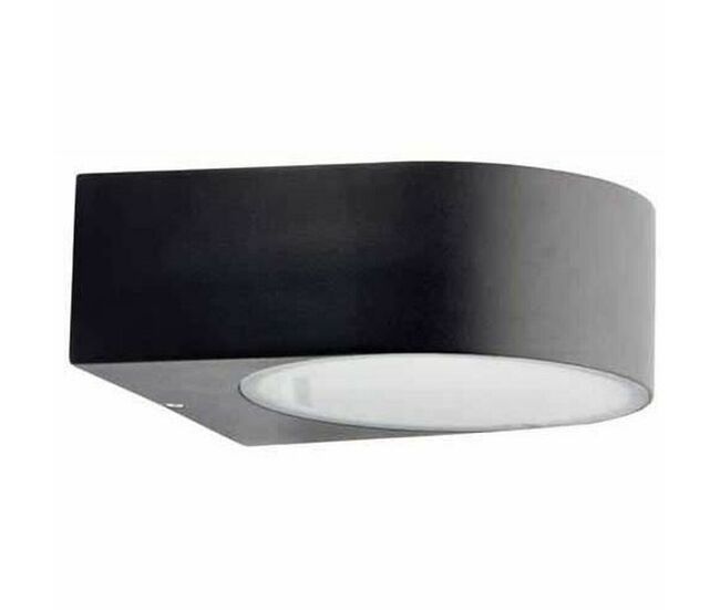 Luz de parede brilliant tyler noir metal 60 w e27