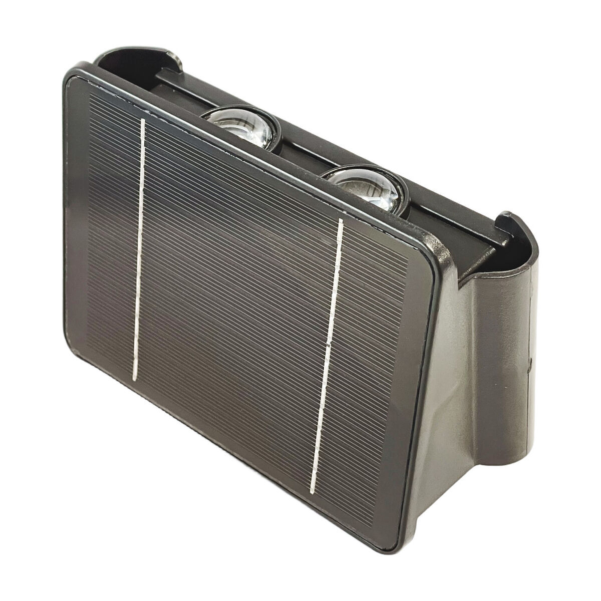 Luz de parede edm 31824 policarbonato abs 4 w 200 lm led solar (3000 k)