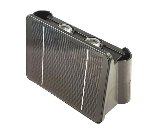 Luz de parede edm 31824 policarbonato abs 4 w 200 lm led solar (3000 k)