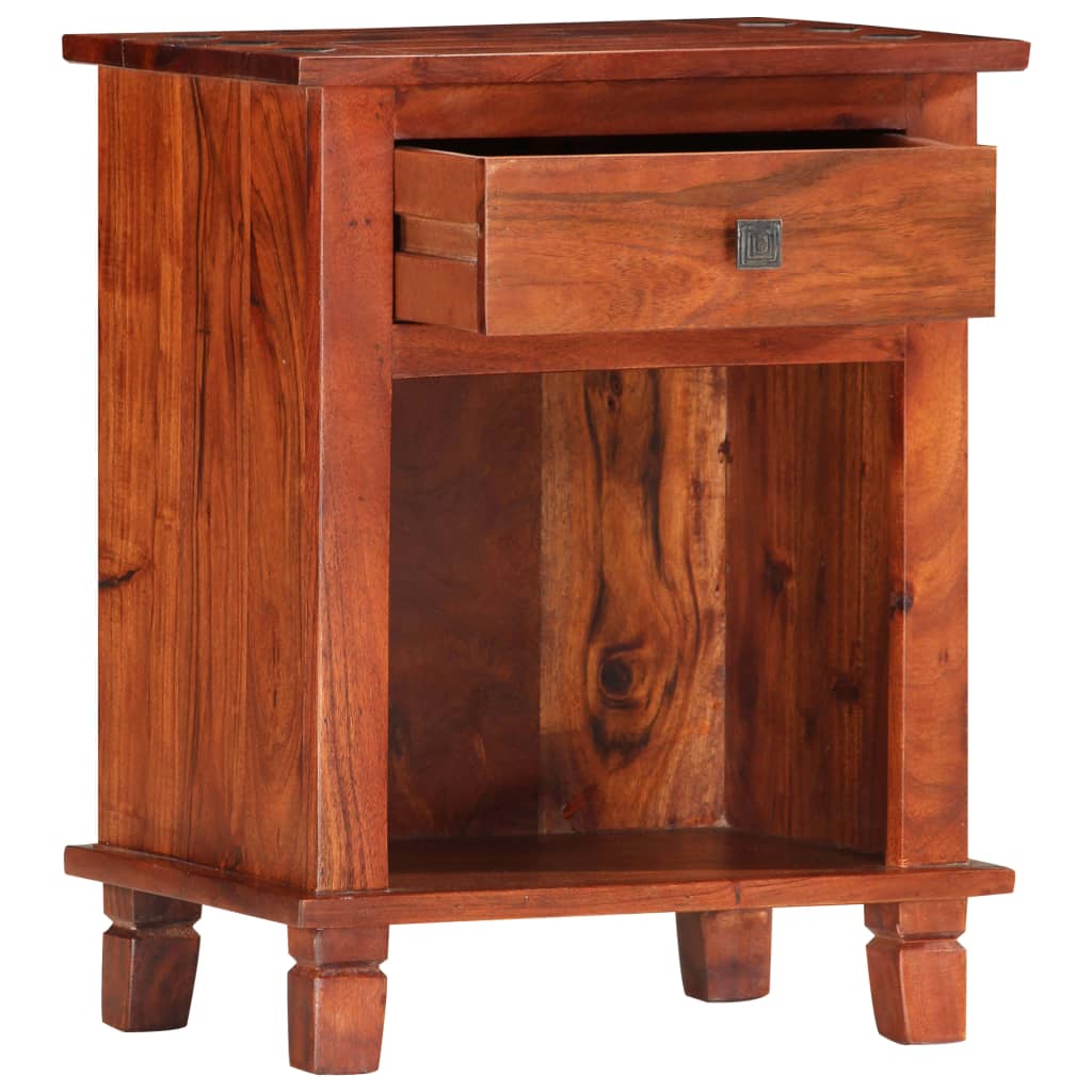 Mesa de cabeceira - mesinha de cabeceira 40x30x50 cm madeira de acácia maciça