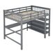 Cama alta para crianças 149x207 Cama alta para crianças 149x207 Cinza