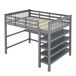 Cama alta para crianças 149x207 Cama alta para crianças 149x207 Cinza