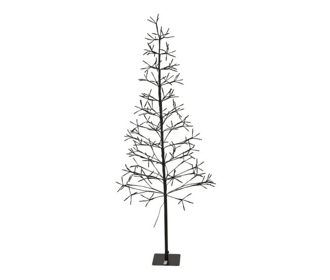 árvore de natal em formato de a da well home com 12 galhos e 280 luzes led - 150 cm de altura