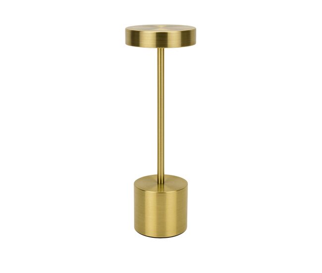 Candeeiro de mesa well home gold com 24 luzes led branco quente com 3 modos de iluminação ø34,2x8cm