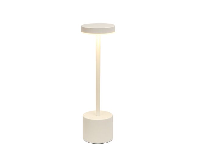 Candeeiro de mesa well home white com 24 luzes led brancas quentes com 3 modos de iluminação ø34,2x8cm