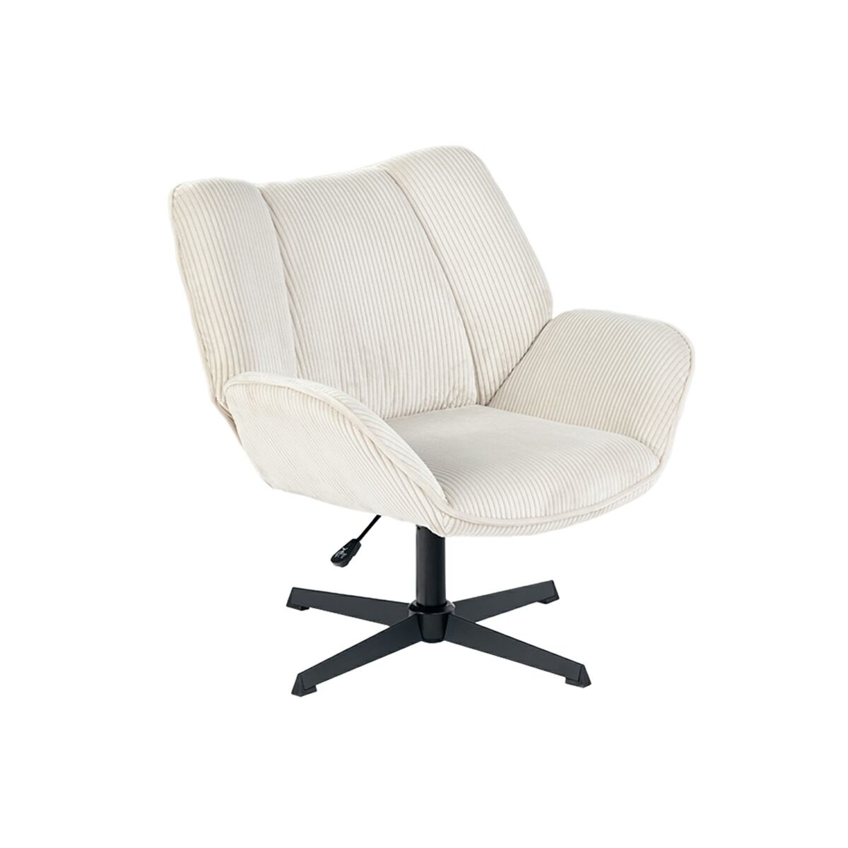 MEUBLES COSY Poltrona Giratória Estofada Estilo Nórdico