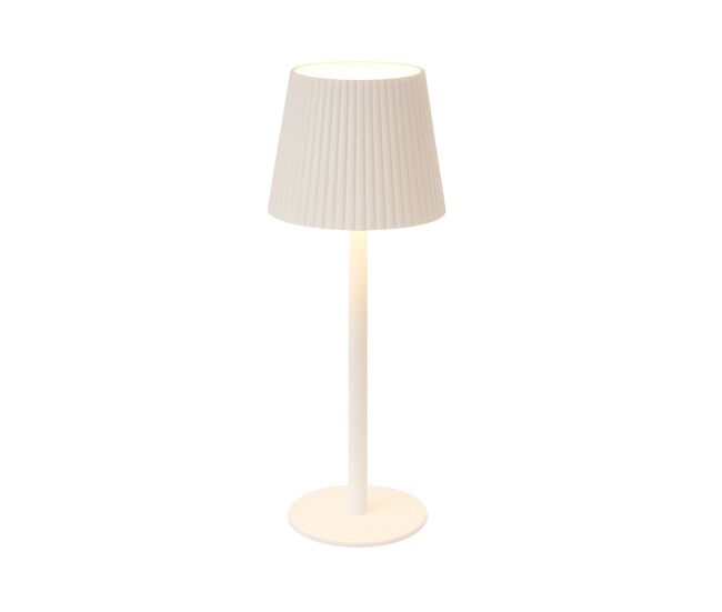 Luminária de mesa led branca recarregável well home com 32 luzes brancas quentes e 4 níveis de brilho ø36,2x10,5cm