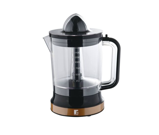 Espremedor de frutas bergner copper 85w 1,6 litro - operação reversível - acabamento preto elegante e durável, cobre