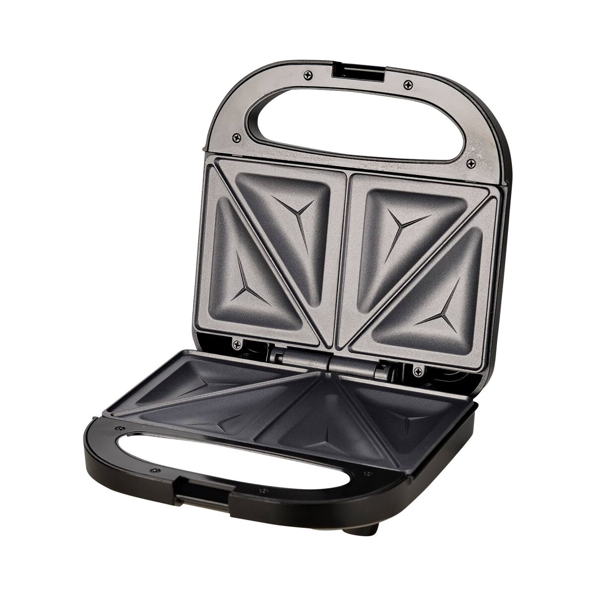 Swiss home petit sandwich maker 750w preto brilhante com revestimento antiaderente