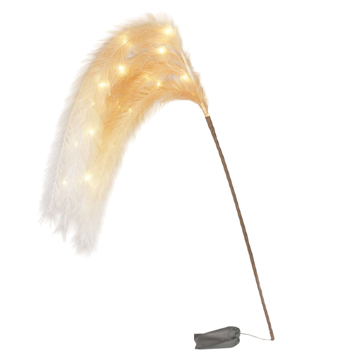 Luzes de corda de galhos de penas well home de 130 cm com temporizador de 6/18 horas