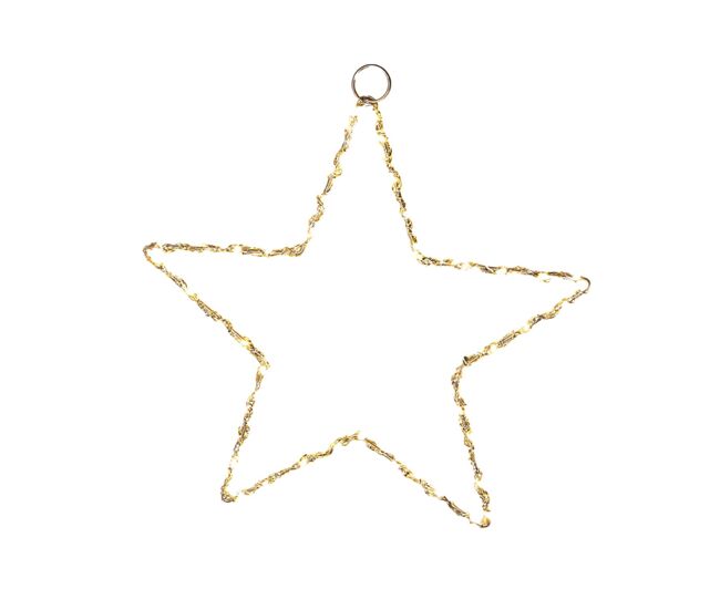Well home star light com 120 luzes led brancas quentes 30x30x0,5 cm