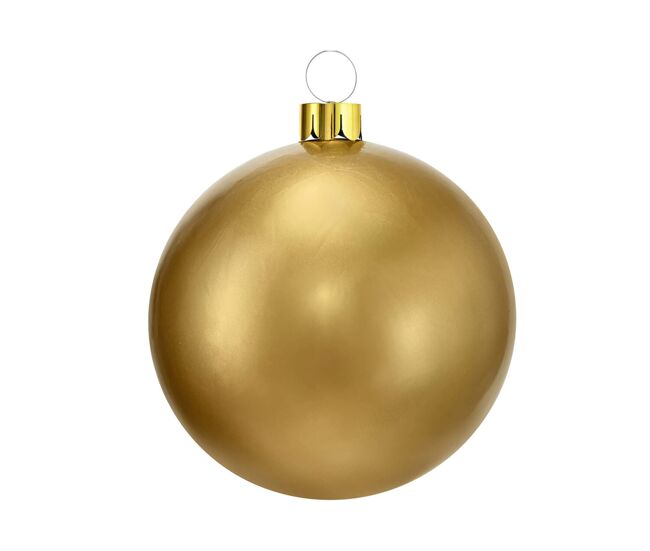 Bola de natal inflável dourada well home 4,5 cm