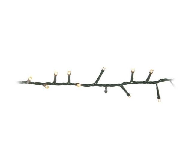 Luzes de guirlanda de natal well home com 400 leds brancos quentes - 8 metros