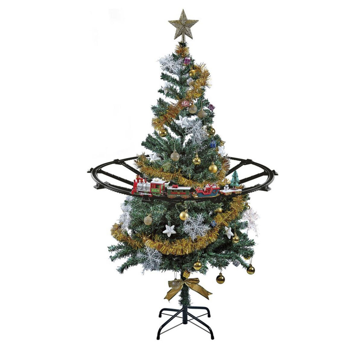 Conjunto de trem de Natal de 23 peças com luzes e sons