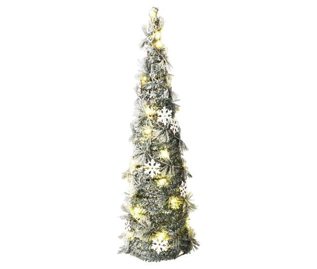 Well home cone de natal artificial com 30 micro luzes led 60cm