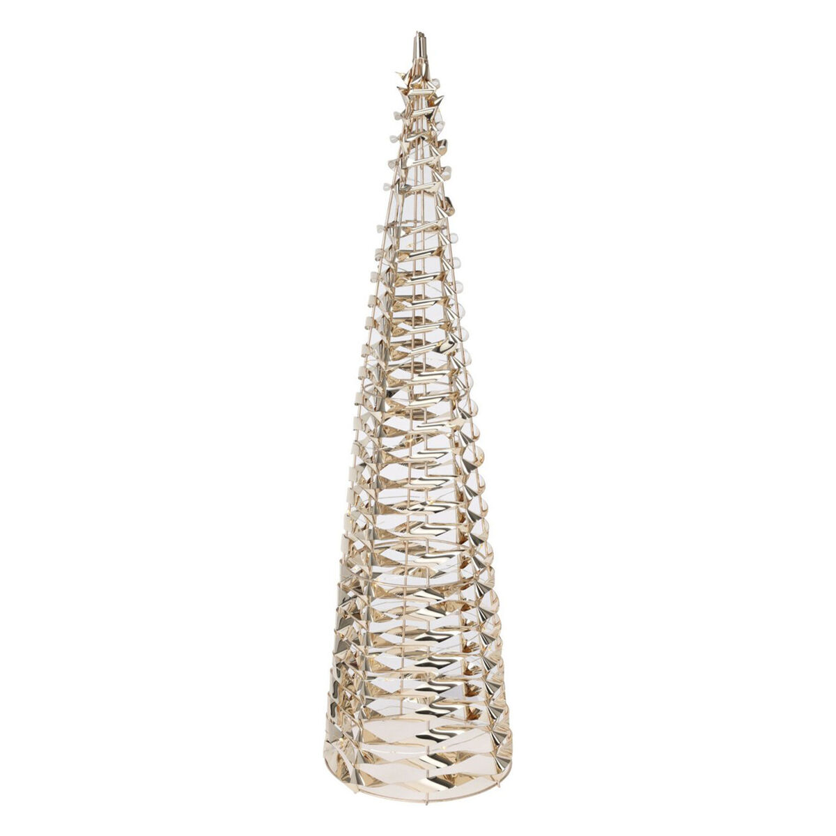 Well home luz decorativa de cone de natal com design torcido e 60 micro leds de 60 cm