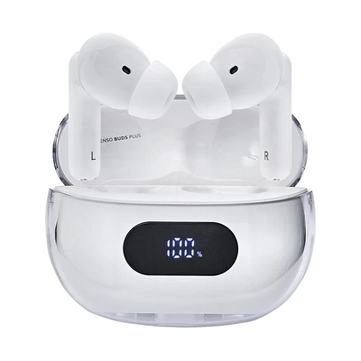 Écouteurs com microfone intenso buds plus écouteurs tws anc+enc noir