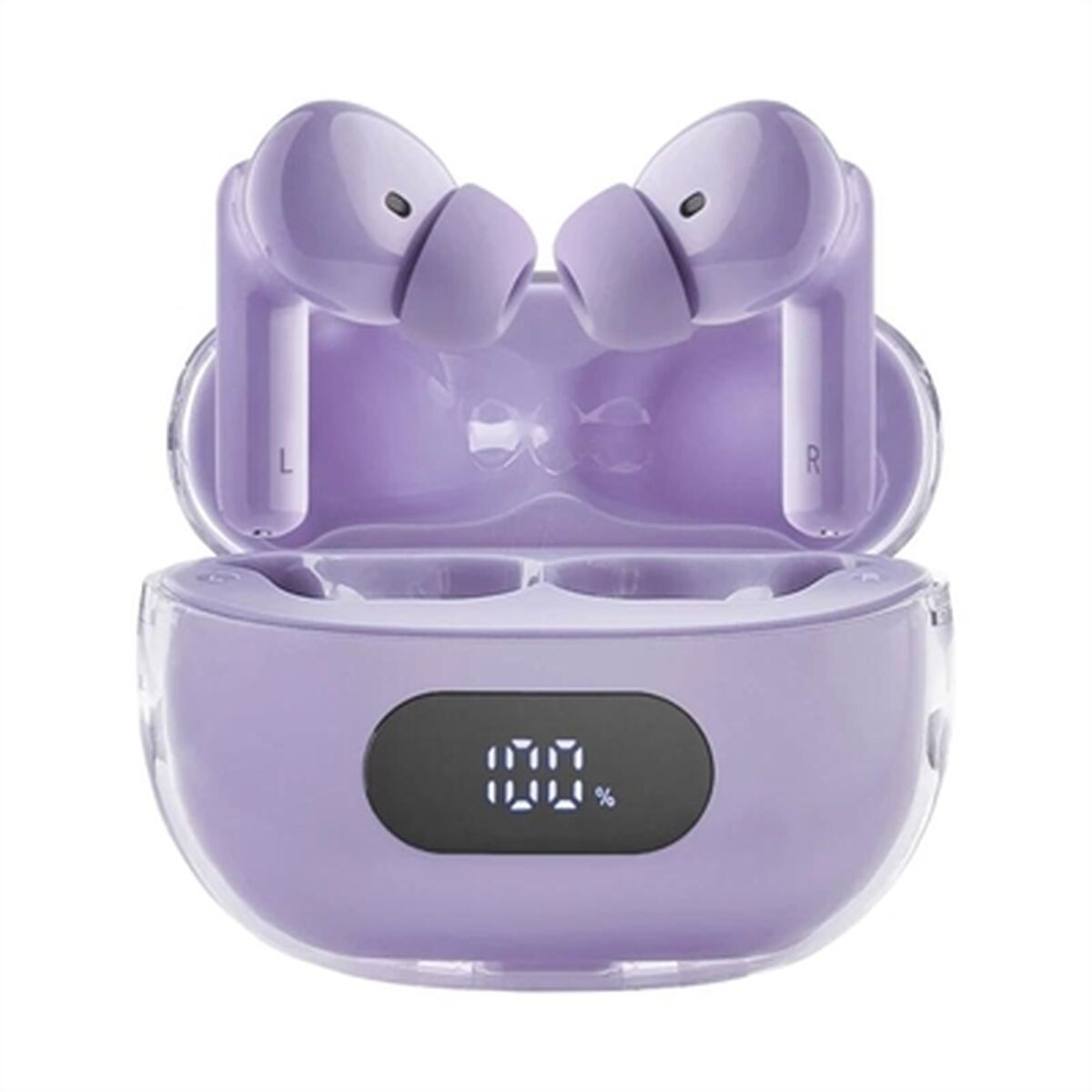Écouteurs com microfone intenso buds plus violeta