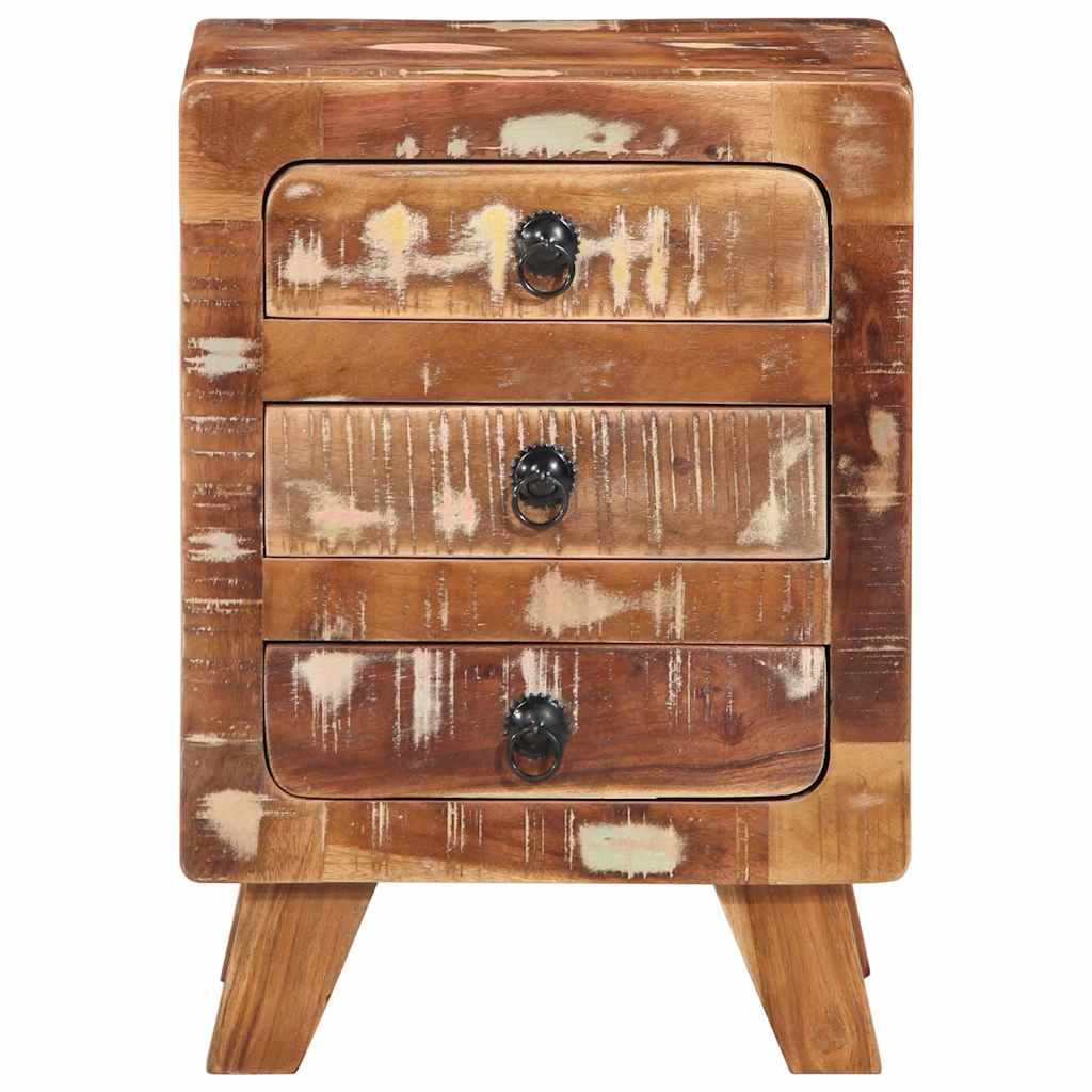 Mesa de cabeceira - mesinha de cabeceira 37x32x50 cm madeira recuperada maciça