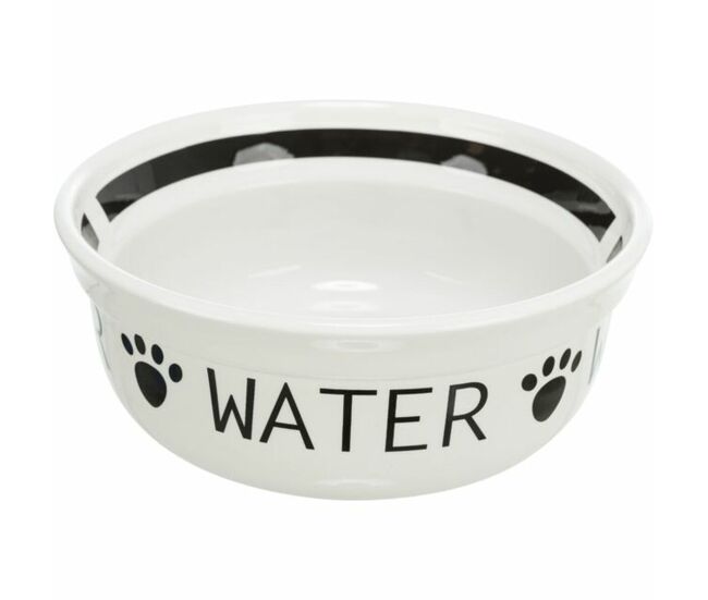Comedouro para animais de estimação trixie blanc noir 600 ml