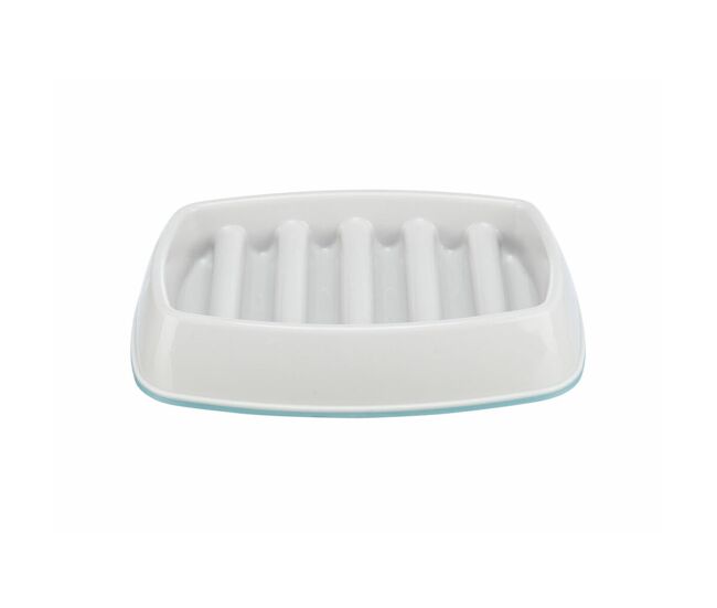 Comedouro para cão trixie slow feeding gris ø 11 cm ø 9 cm 250 ml 300 ml 46 × 11 × 30 cm